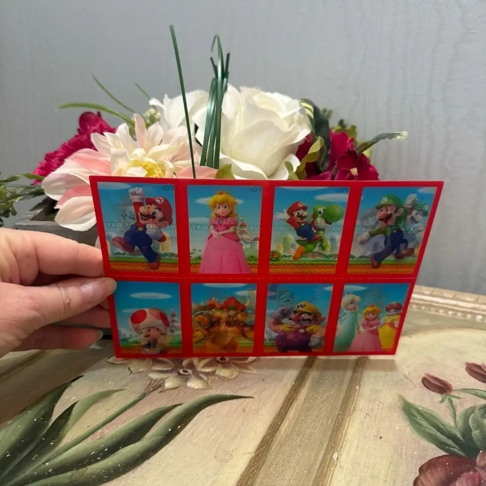 Super Mario Lenticular Valentines Day Cards 56 Cards Included VIDEO